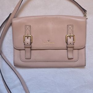 Kate Spade Blush Crossbody Bag with Gold Accents